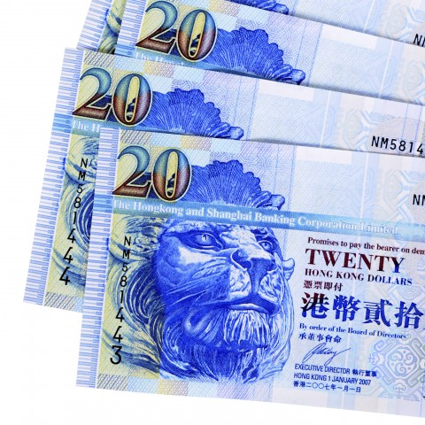 20 Hong Kong Dollar Notes