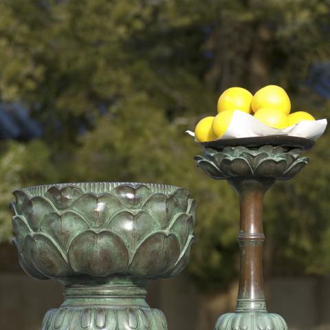 an offering left at a grave