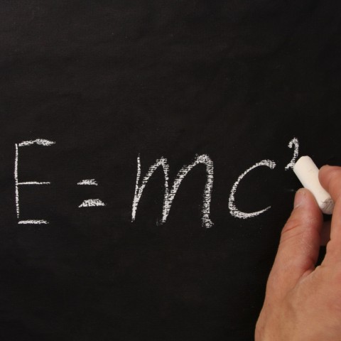 Einstein’s Theory of Special Relativity Written on a Blackboard