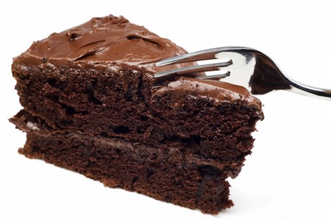 A Piece of Chocolate Cake with a Fork in It