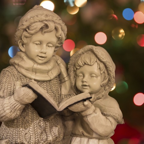 Statue of Children Caroling