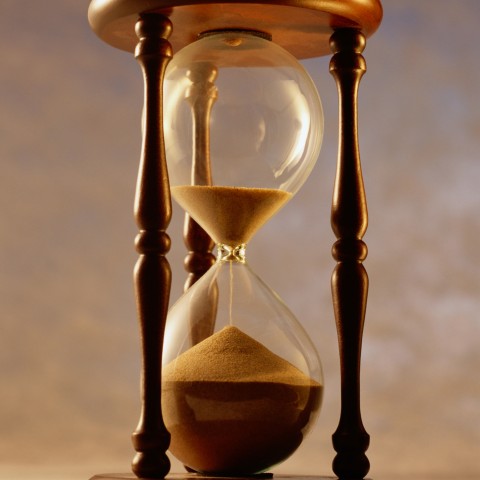 An Hourglass in Which Sand Is Coming Down Fast, Signifying the Unstoppable Nature of Time