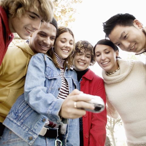 A Group of People Taking a Selfie