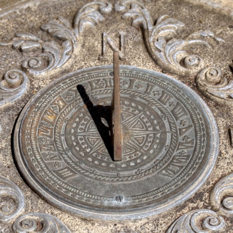 An Old Solar Metallic Clock – Suggestive of Hard Times