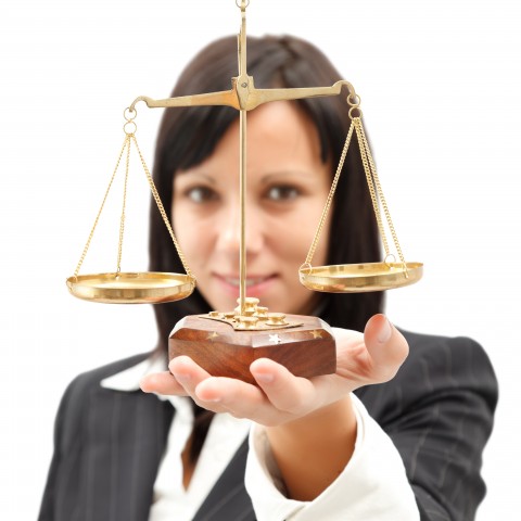 A Lawyer Holding a Scale