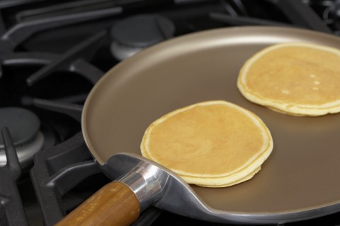 Two Pancakes on a Griddle