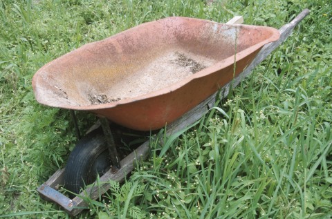 Rusted Wheelbarrow