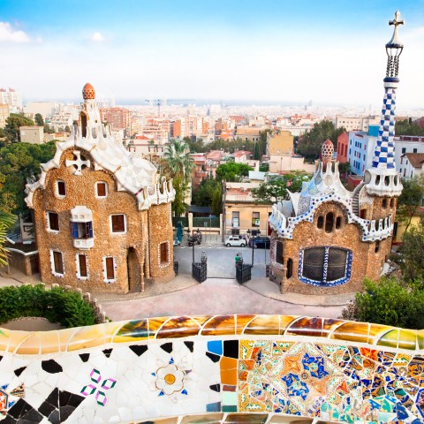 Beautiful Buildings in Barcelona, Spain