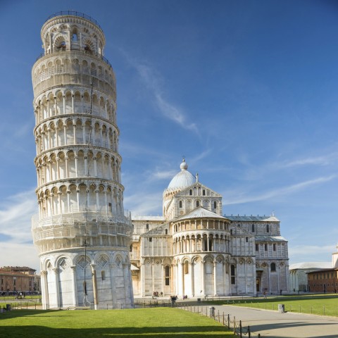 The Leaning Tower of Pisa in Italy