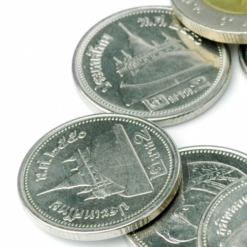 Thai two-baht coins