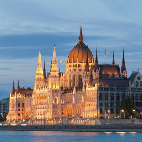 Hungarian Parliament at Night