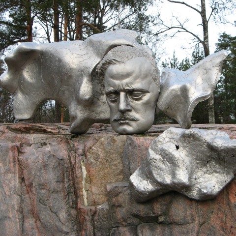 Sculpture of Composer Jean Sibelius