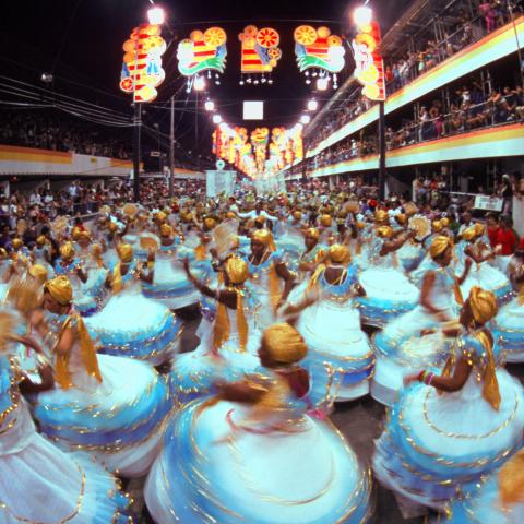 A Samba Parade during Carnival