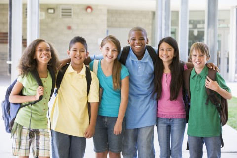 Children of Different Ethnicities Standing Together