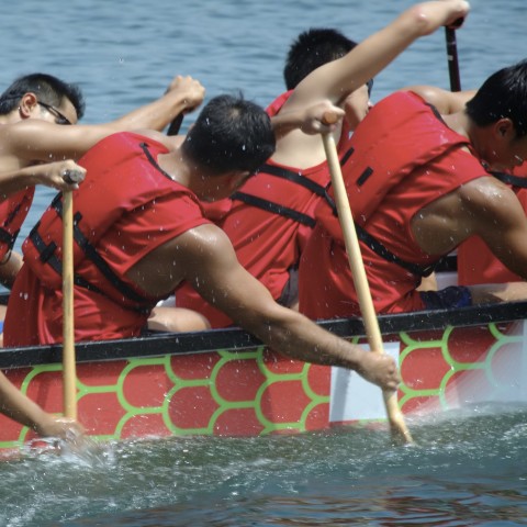 Racing a Dragon Boat