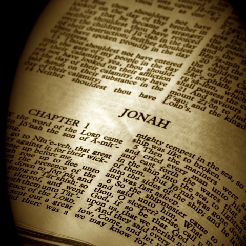 Bible Open to Book of Jonah