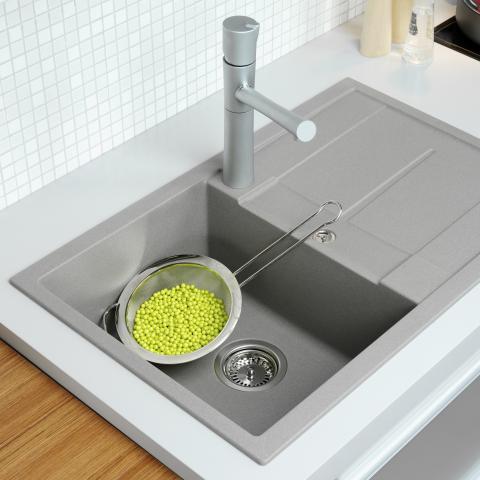 Kitchen sink and faucet in a modern home