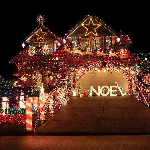 A Christmas Light Display