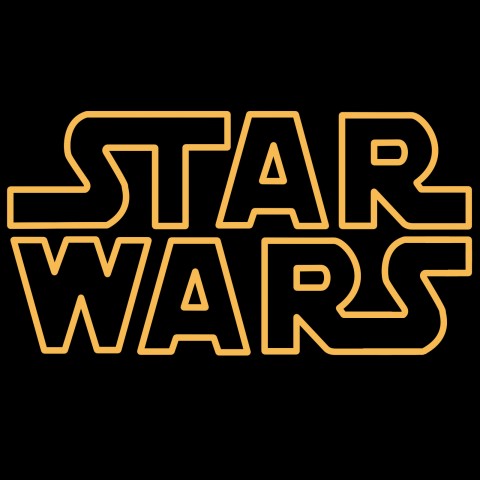 The Star Wars Logo with a Black Background