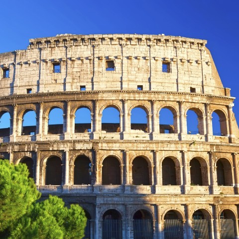 The Colosseum in Rome, Italy