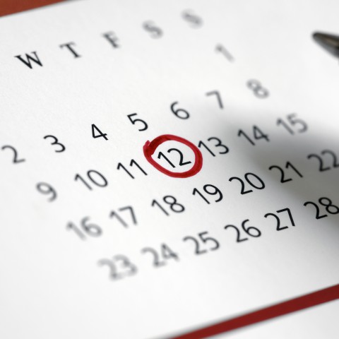 A Circled Date on a Calendar