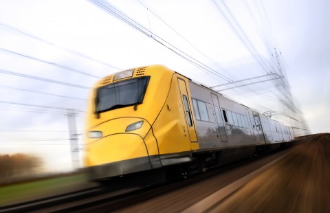 Fast Train Carriage, Yellow