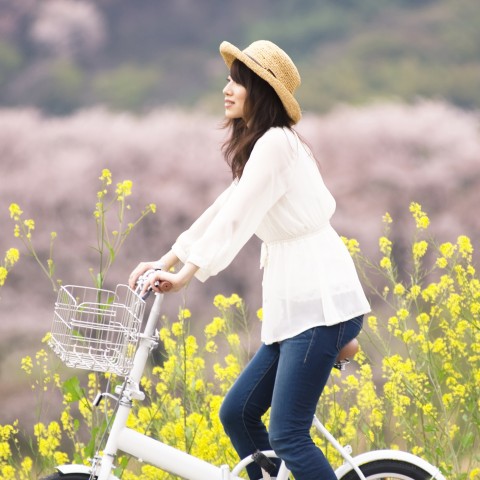 Roman Riding Bicycle on Nice Day