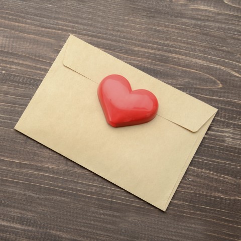 Heart on Envelope