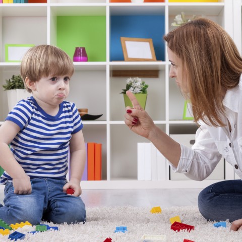 A Mother Scolding Her Son