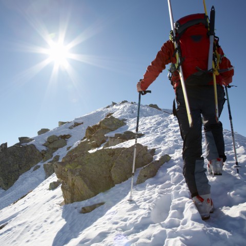 Mountaineer in Snow