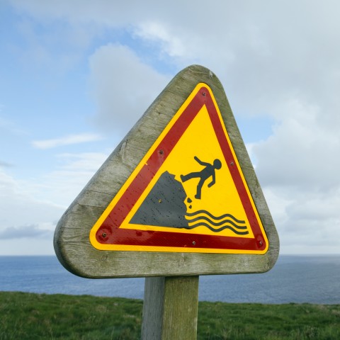 A Sign Warns of Danger.