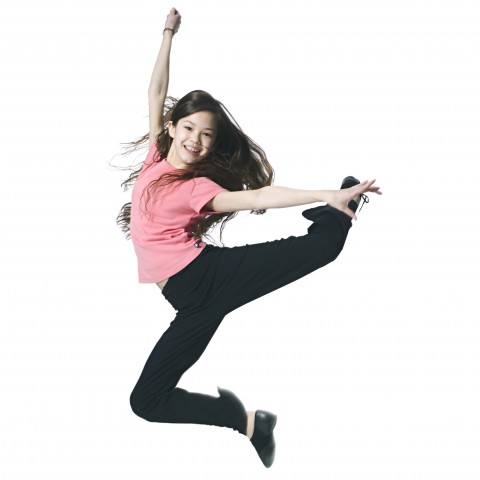 Girl Jumping in Air