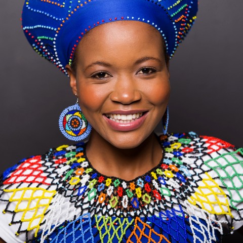 Beautiful African Woman in Traditional Gear.