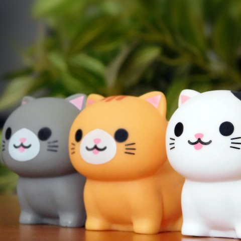 Smiling cat toys