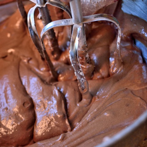 Cake Batter being Mixed