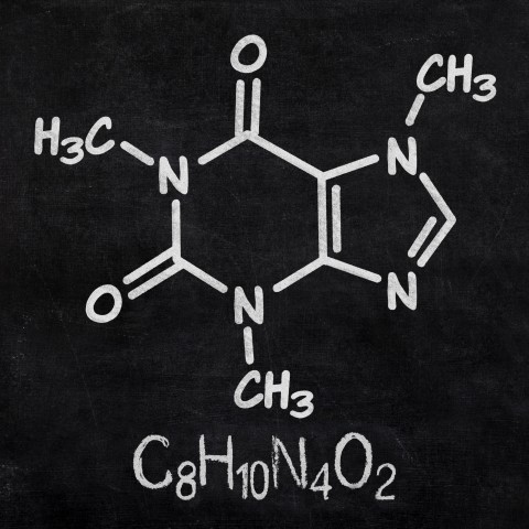 Drawing of Chemical Structure on Blackboard