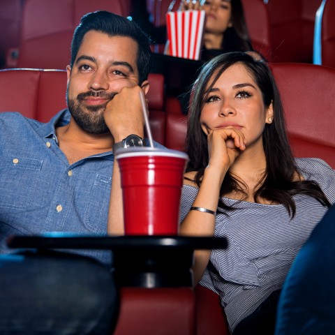 A Couple at the Cinema, Feeling Bored