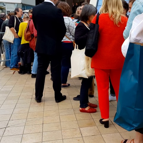 People Standing in Line