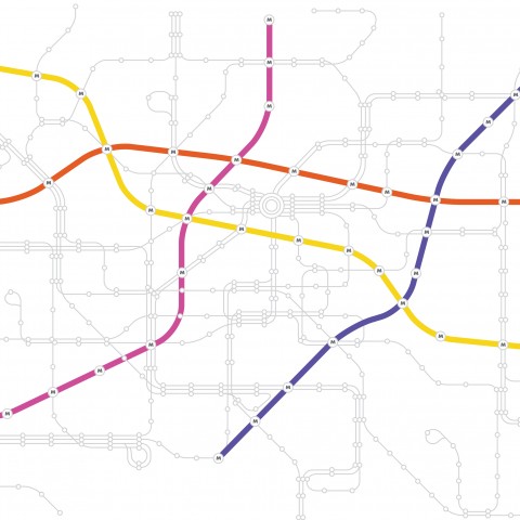 A transit map