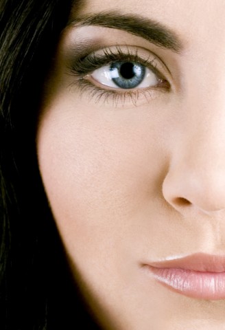 A Woman’s Cheeks and Eyes