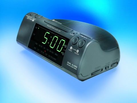 A Digital Clock Displaying the Time of 5 A.M.