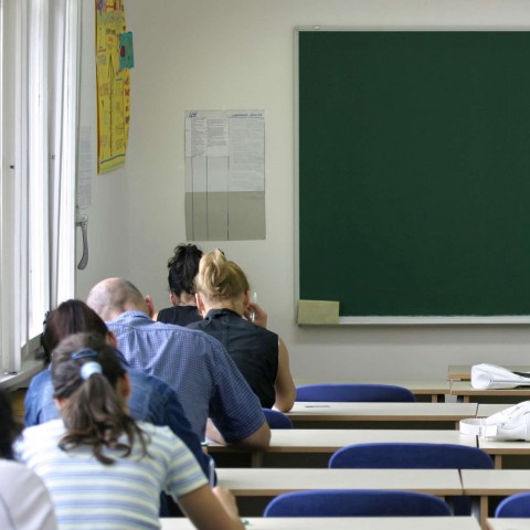 Students Taking an Exam