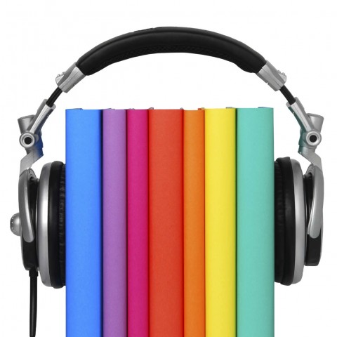 Headphones Over Some Colorful Books