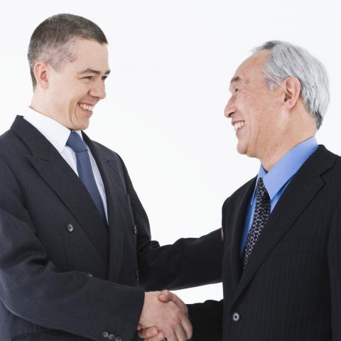 Two Businessmen Shaking Hands