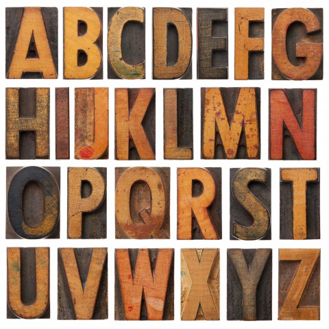 Wooden Alphabet Blocks