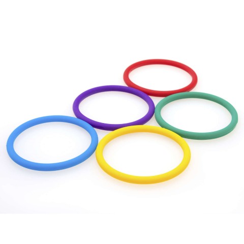 Olympic Rings on White Background